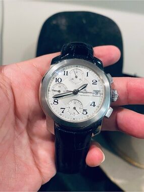 Luxury Men's Chronograph Watch in White and Black - Classic Automatic